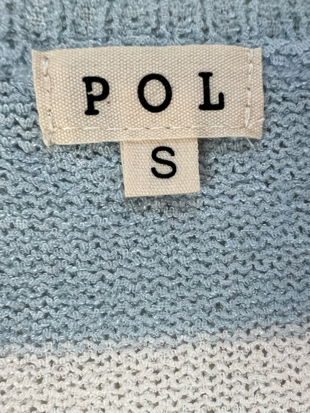 POL Blue & White Strawberry Knit Top - Picture 4 of 4